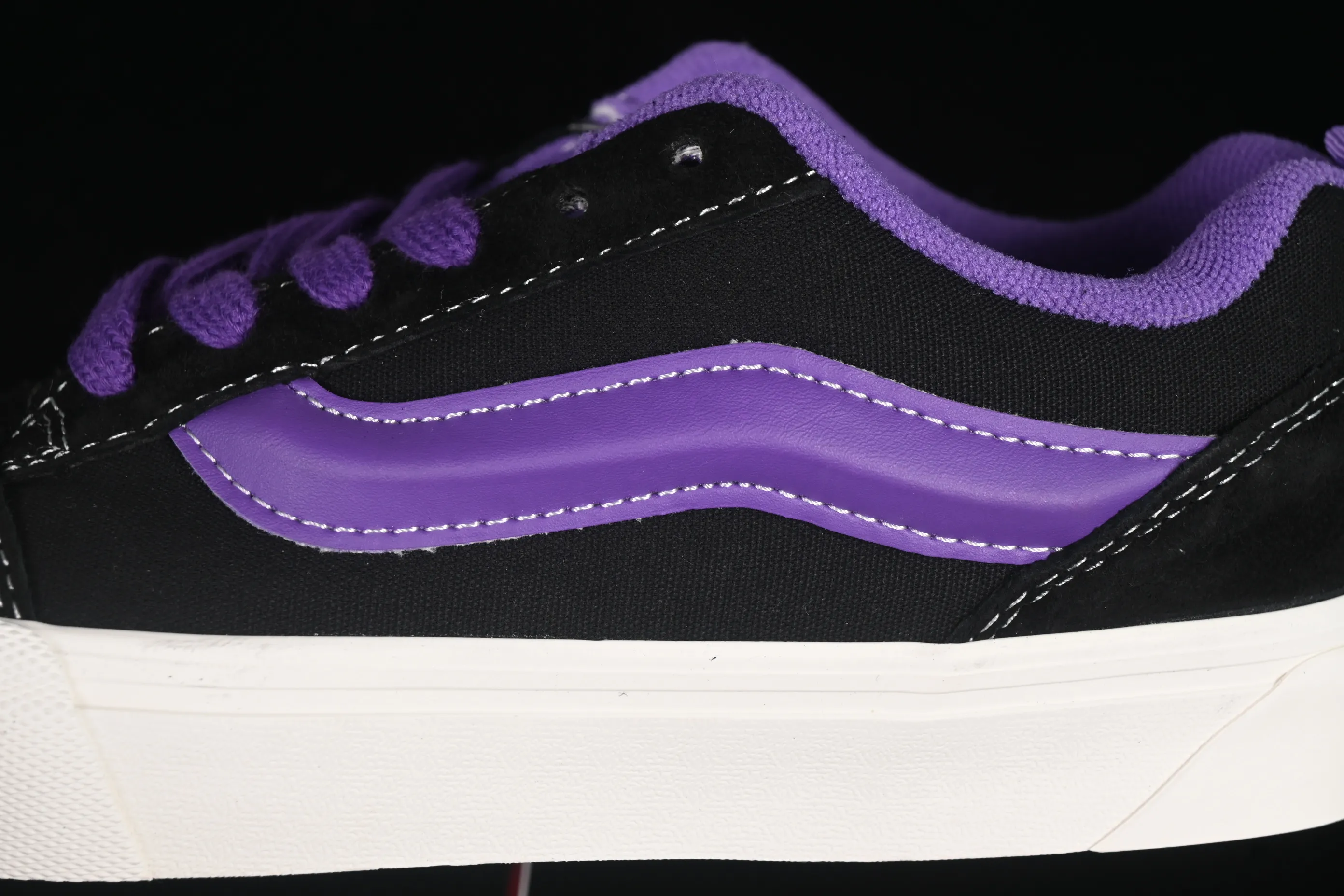 All categories Vans Vans series Vans Low Vans low-top Vans Knu Skool Vans low-top retro casual fat bread shoes VN0009QCBLK